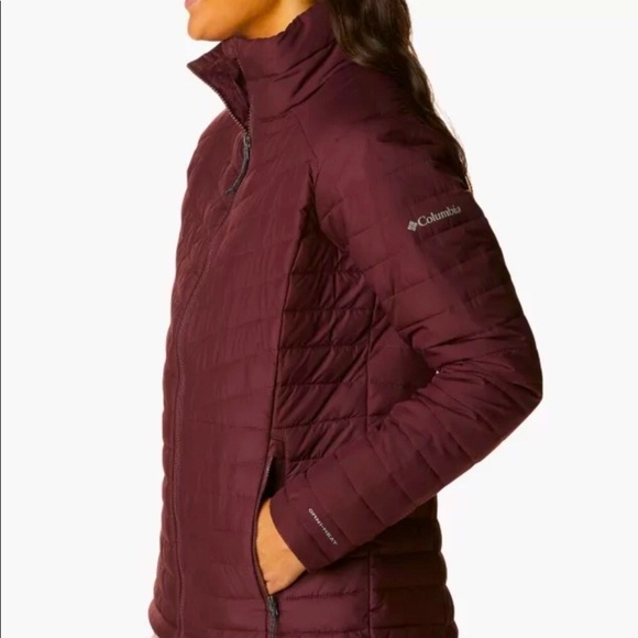 COLUMBIA Women's Slope Edge Puffer Jacket Omni-Heat Burgundy Red SZ XS - Picture 1 of 14